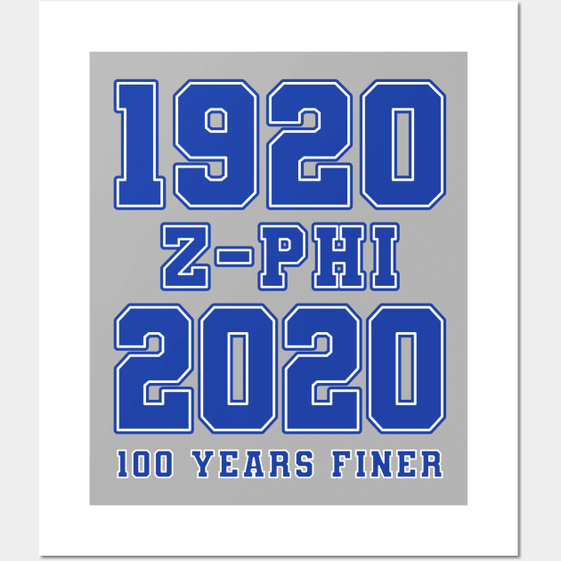 1920 - 2020 100 Years Finer Zeta Blue Gear Wall Art by DrJOriginals